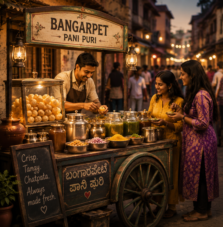 Hands plating chaat